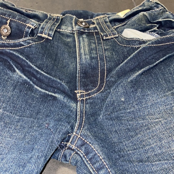 Hollywood The Jean People Size 16 Low Boot Cut Faded Denim Jeans - Picture 14 of 14